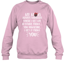 HOCKEY My Mom Always Wonders Crewneck Sweatshirt Crewneck Sweatshirt - HHHstores