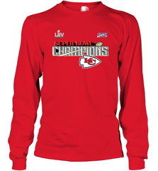 Youth Kansas City Chiefs NFL Pro Line by Fanatics Super Bowl LIV Champions Trophy Long Sleeve T-Shirt Long Sleeve T-Shirt - HHHstores