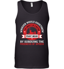 Whoever would overthrow the liberty of a nation must begin by subduing the freeness of speech 01 Men's Tank Top Men's Tank Top - HHHstores