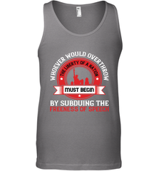 Whoever would overthrow the liberty of a nation must begin by subduing the freeness of speech 01 Men's Tank Top Men's Tank Top - HHHstores