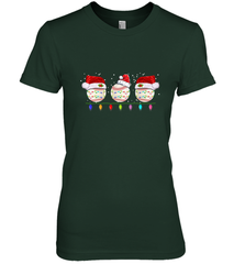 Three Baseball Balls Christmas Gift Santa Xmas lights Snow Women's Premium T-Shirt Women's Premium T-Shirt - HHHstores