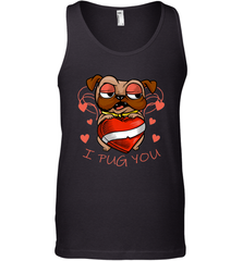 I Pug You Cute Valentines Day Love Heart Pug Dog Valentine Men's Tank Top Men's Tank Top - HHHstores