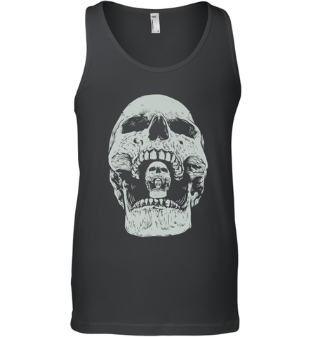 Vintage Halloween Skull Design For Trick or Treating Men's Tank Top Men's Tank Top / Black / XS Men's Tank Top - HHHstores