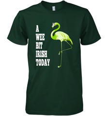 A Wee Bit Irish Today Flamingo St. Patrick's Day Men's Premium T-Shirt Men's Premium T-Shirt - HHHstores