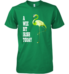 A Wee Bit Irish Today Flamingo St. Patrick's Day Men's Premium T-Shirt Men's Premium T-Shirt - HHHstores