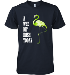 A Wee Bit Irish Today Flamingo St. Patrick's Day Men's Premium T-Shirt Men's Premium T-Shirt - HHHstores