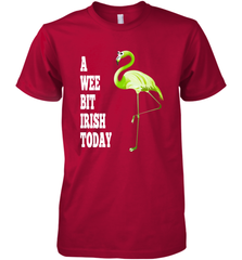 A Wee Bit Irish Today Flamingo St. Patrick's Day Men's Premium T-Shirt Men's Premium T-Shirt - HHHstores