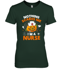 Nurse Halloween Gifts Nothing Scares Me I Am A Nurse Women's Premium T-Shirt Women's Premium T-Shirt - HHHstores