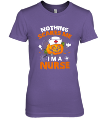 Nurse Halloween Gifts Nothing Scares Me I Am A Nurse Women's Premium T-Shirt Women's Premium T-Shirt - HHHstores