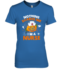 Nurse Halloween Gifts Nothing Scares Me I Am A Nurse Women's Premium T-Shirt Women's Premium T-Shirt - HHHstores