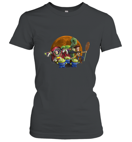 Disney Pixar Toy Story Halloween Moon Group Women's T-Shirt Women's T-Shirt / Black / S Women's T-Shirt - HHHstores