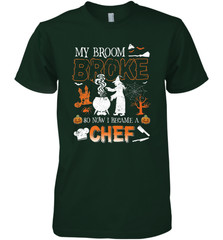 My Broom Broke So Now I Became A Chef Halloween Funny Men's Premium T-Shirt Men's Premium T-Shirt - HHHstores