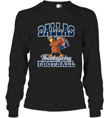 Dallas Thanksgiving Day Funny Turkey Playing Texas Football Premium T Shirt Long Sleeve T-Shirt Long Sleeve T-Shirt - HHHstores