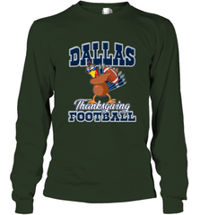 Dallas Thanksgiving Day Funny Turkey Playing Texas Football Premium T Shirt Long Sleeve T-Shirt Long Sleeve T-Shirt - HHHstores