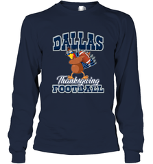 Dallas Thanksgiving Day Funny Turkey Playing Texas Football Premium T Shirt Long Sleeve T-Shirt Long Sleeve T-Shirt - HHHstores