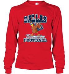 Dallas Thanksgiving Day Funny Turkey Playing Texas Football Premium T Shirt Long Sleeve T-Shirt Long Sleeve T-Shirt - HHHstores