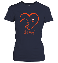 Virginia Cavaliers Football Inside Heart  Team Women's T-Shirt