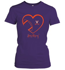Virginia Cavaliers Football Inside Heart  Team Women's T-Shirt Women's T-Shirt - HHHstores
