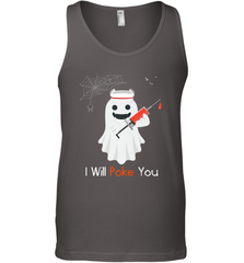 I will Poke You Halloween Funny Nurse Smiling Ghost Gift Men's Tank Top Men's Tank Top - HHHstores