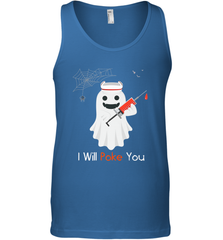 I will Poke You Halloween Funny Nurse Smiling Ghost Gift Men's Tank Top Men's Tank Top - HHHstores