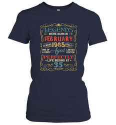 Legends Were Born In FEBRUARY 1985 35th Birthday Gifts Women's T-Shirt