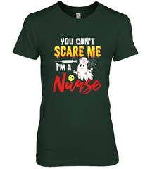 You Can't Scare Me I'm A Nurse Funny Halloween Witch Hat Women's Premium T-Shirt Women's Premium T-Shirt - HHHstores