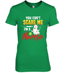 You Can't Scare Me I'm A Nurse Funny Halloween Witch Hat Women's Premium T-Shirt
