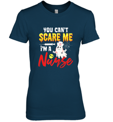 You Can't Scare Me I'm A Nurse Funny Halloween Witch Hat Women's Premium T-Shirt Women's Premium T-Shirt - HHHstores