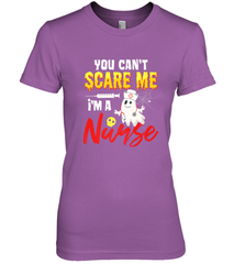 You Can't Scare Me I'm A Nurse Funny Halloween Witch Hat Women's Premium T-Shirt Women's Premium T-Shirt - HHHstores