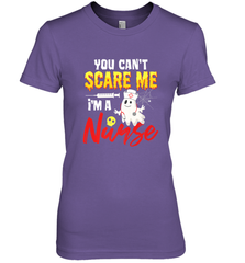 You Can't Scare Me I'm A Nurse Funny Halloween Witch Hat Women's Premium T-Shirt Women's Premium T-Shirt - HHHstores