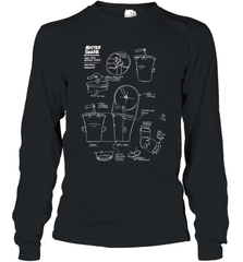 Aqua Teen Hunger Force Master Shake Sculptin Diagram Long Sleeve T-Shirt Long Sleeve T-Shirt - HHHstores