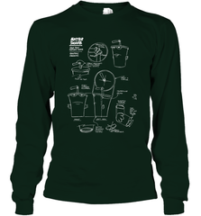 Aqua Teen Hunger Force Master Shake Sculptin Diagram Long Sleeve T-Shirt Long Sleeve T-Shirt - HHHstores