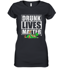 Drunk Lives Matter Leprechaun St Patricks Day Women's V-Neck T-Shirt Women's V-Neck T-Shirt - HHHstores