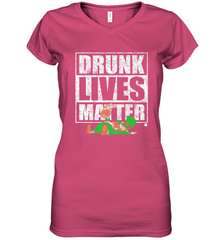 Drunk Lives Matter Leprechaun St Patricks Day Women's V-Neck T-Shirt Women's V-Neck T-Shirt - HHHstores