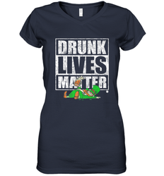 Drunk Lives Matter Leprechaun St Patricks Day Women's V-Neck T-Shirt