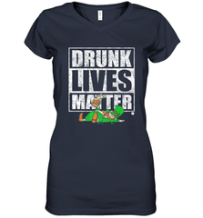 Drunk Lives Matter Leprechaun St Patricks Day Women's V-Neck T-Shirt Women's V-Neck T-Shirt - HHHstores