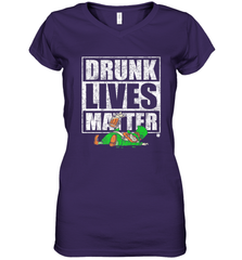 Drunk Lives Matter Leprechaun St Patricks Day Women's V-Neck T-Shirt Women's V-Neck T-Shirt - HHHstores