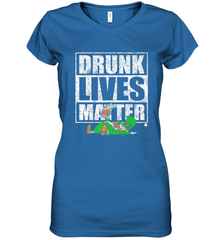 Drunk Lives Matter Leprechaun St Patricks Day Women's V-Neck T-Shirt Women's V-Neck T-Shirt - HHHstores