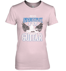 Guitarist Men Boys  Never Underestimate A Boy With A Guitar Women's Premium T-Shirt Women's Premium T-Shirt - HHHstores