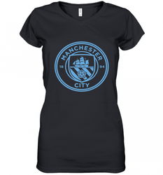 Manchester City  Mono crest tee Women's V-Neck T-Shirt
