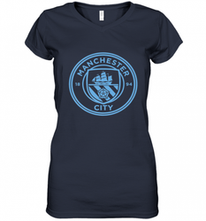 Manchester City  Mono crest tee Women's V-Neck T-Shirt