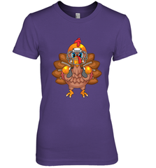 Cool Turkey Football Feathers Funny Thanksgiving Sports Gift Women's Premium T-Shirt Women's Premium T-Shirt - HHHstores