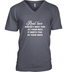 Real love funny quotes for valentine Men's V-Neck Men's V-Neck - HHHstores