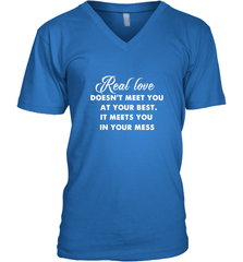 Real love funny quotes for valentine Men's V-Neck Men's V-Neck - HHHstores