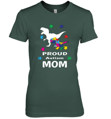 Proud Autism Mom T Rex Dinosaur Autism Awareness Women's Premium T-Shirt Women's Premium T-Shirt - HHHstores
