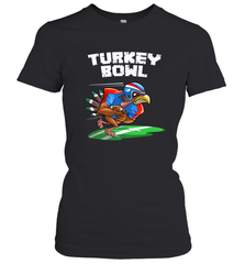 Cool Turkey Bowl _ Funny Thanksgiving Football Player Gift Women's T-Shirt Women's T-Shirt - HHHstores