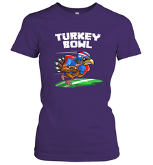Cool Turkey Bowl _ Funny Thanksgiving Football Player Gift Women's T-Shirt Women's T-Shirt - HHHstores