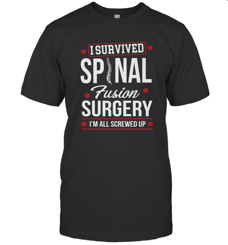 I Survived Spinal Fusion Surgery Men's T-Shirt Men's T-Shirt / Black / S Men's T-Shirt - HHHstores