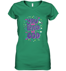 Christian Valentine's Day Women's V-Neck T-Shirt Women's V-Neck T-Shirt - HHHstores