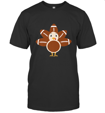 Funny Football Turkey Fall Thanksgiving Football Men's T-Shirt Men's T-Shirt / Black / S Men's T-Shirt - HHHstores